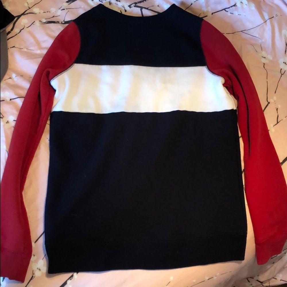 Red, White, and Blue hollister sweater.